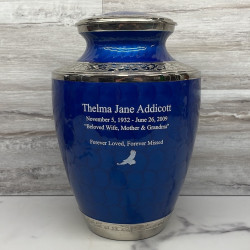 Customer Gallery - Royal Blue Cremation Urn