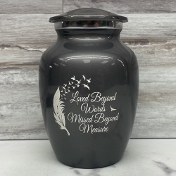 Customer Gallery - Loved Beyond Words Sharing Urn - Gunmetal Gray
