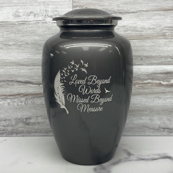 Customer Gallery - Loved Beyond Words Cremation Urn - Gunmetal Gray