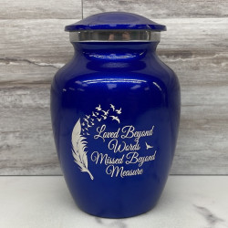 Customer Gallery - Loved Beyond Words Sharing Urn - Midnight Blue