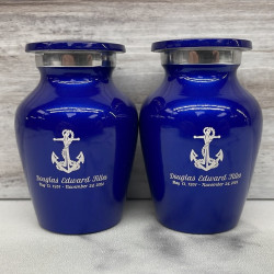 Customer Gallery - Boat Anchor Keepsake Urn - Midnight Blue