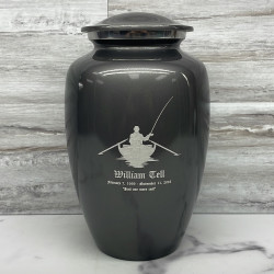 Customer Gallery - Fisherman Boat Cremation Urn - Gunmetal Gray