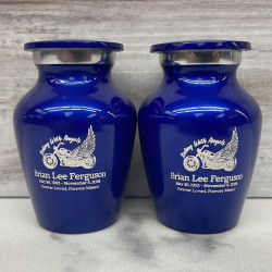 Customer Gallery - Riding with Angels Motorcycle Keepsake Urn - Midnight Blue