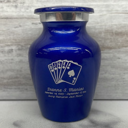 Customer Gallery - Playing Cards Keepsake Urn - Midnight Blue