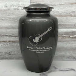 Customer Gallery - Acoustic Guitar Cremation Urn - Gunmetal Gray