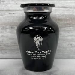 Customer Gallery - Melting Shrooms Keepsake Urn - Jet Black