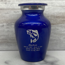 Customer Gallery - Fishing Keepsake Urn - Midnight Blue