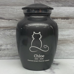 Customer Gallery - Infinite Love Cat Cremation Urn - Gunmetal Gray
