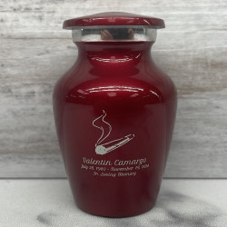 Customer Gallery - Marijuana Joint Keepsake Urn - Ruby Red