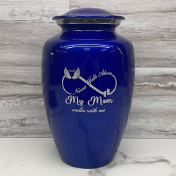 Customer Gallery - My Mom Walks With Me Cremation Urn - Midnight Blue