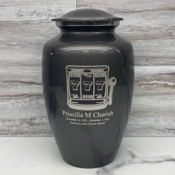Customer Gallery - Slot Machine Cremation Urn - Gunmetal Gray