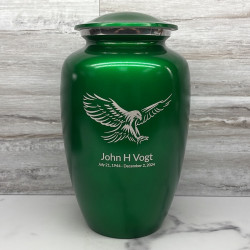 Customer Gallery - Eagle Cremation Urn - Shamrock Green