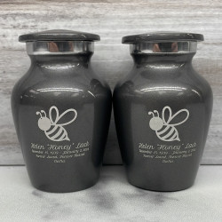 Customer Gallery - Bee Keepsake Urn - Gunmetal Gray