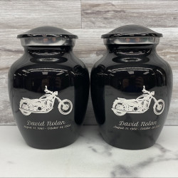 Customer Gallery - Motorcycle Sharing Urn - Jet Black