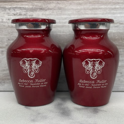 Customer Gallery - Elephant Keepsake Urn - Ruby Red