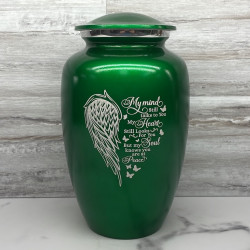 Customer Gallery - At Peace Cremation Urn - Shamrock Green