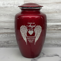 Customer Gallery - Wife Cremation Urn - Ruby Red