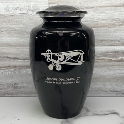 Customer Gallery - Bush Plane Cremation Urn - Jet Black