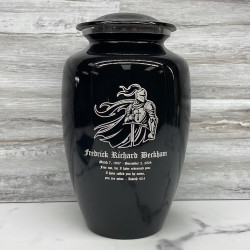 Customer Gallery - Knight Cremation Urn - Jet Black