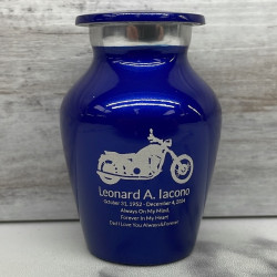 Customer Gallery - Motorcycle Keepsake Urn - Midnight Blue