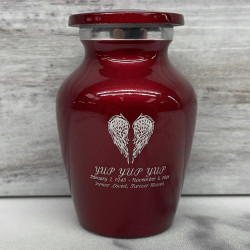 Customer Gallery - Angel Wings Keepsake Urn - Ruby Red
