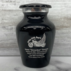 Customer Gallery - Riding with Angels Motorcycle Keepsake Urn - Jet Black