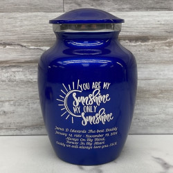 Customer Gallery - You Are My Sunshine Sharing Urn - Midnight Blue