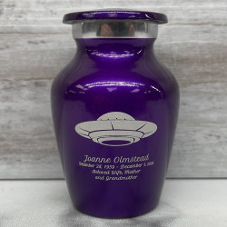 Customer Gallery - UFO Keepsake Urn - Purple Luster