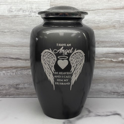Customer Gallery - Husband Cremation Urn - Gunmetal Gray