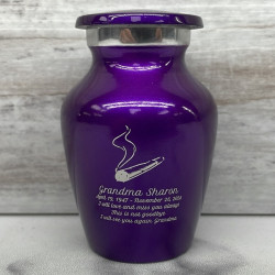 Customer Gallery - Marijuana Joint Keepsake Urn - Purple Luster