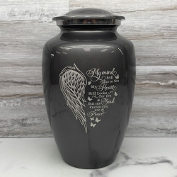 Customer Gallery - At Peace Cremation Urn - Gunmetal Gray
