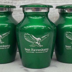 Customer Gallery - Eagle Keepsake Urn - Shamrock Green