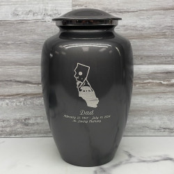 Customer Gallery - California Landscape Cremation Urn - Gunmetal Gray