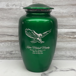 Customer Gallery - Eagle Cremation Urn - Shamrock Green