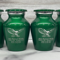 Customer Gallery - Eagle Keepsake Urn - Shamrock Green