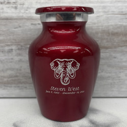 Customer Gallery - Elephant Keepsake Urn - Ruby Red