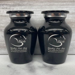 Customer Gallery - Keepsake Sleeping Cat Pet Cremation Urn - Jet Black