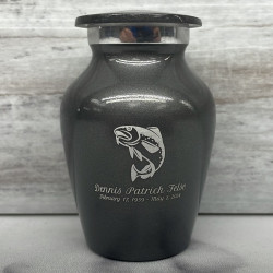 Customer Gallery - Fishing Keepsake Urn - Gunmetal Gray