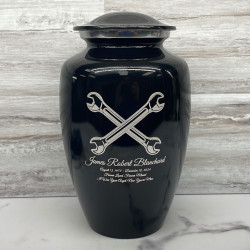 Customer Gallery - Mechanic Wrench Cremation Urn - Jet Black