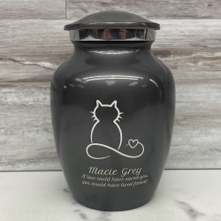 Customer Gallery - Infinite Love Cat Cremation Urn - Gunmetal Gray