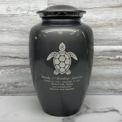 Customer Gallery - Sea Turtle Cremation Urn - Gunmetal Gray
