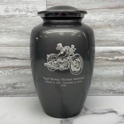 Customer Gallery - Motorcycle II Cremation Urn - Gunmetal Gray