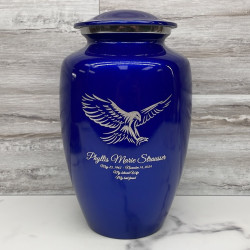 Customer Gallery - Eagle Cremation Urn - Midnight Blue