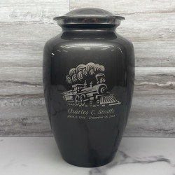 Customer Gallery - Train Cremation Urn - Gunmetal Gray