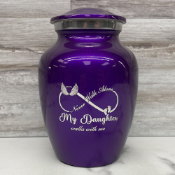 Customer Gallery - My Daughter Walks With Me Sharing Urn - Purple Luster