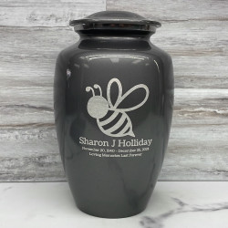 Customer Gallery - Bee Cremation Urn - Gunmetal Gray