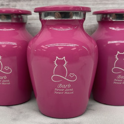 Customer Gallery - Keepsake Infinite Love Cat Cremation Urn - Rose Pink