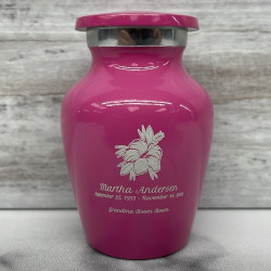 Customer Gallery - Hibiscus Flower Keepsake Urn - Rose Pink