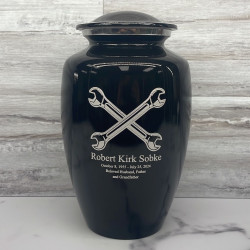 Customer Gallery - Mechanic Wrench Cremation Urn - Jet Black