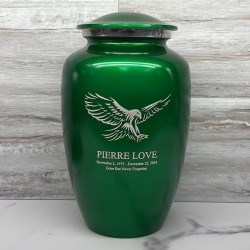 Customer Gallery - Eagle Cremation Urn - Shamrock Green